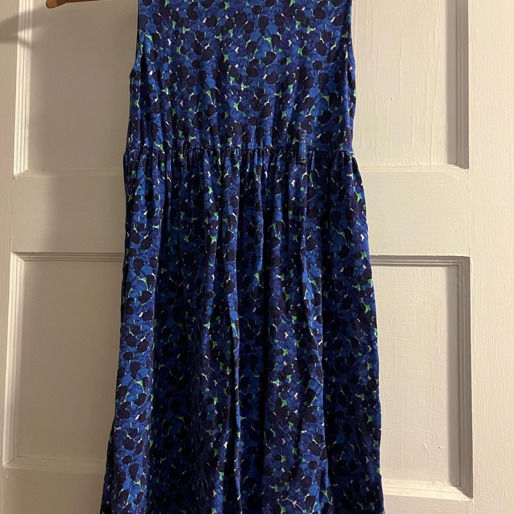 Oscar de la Renta Blue Floral Kids Dress